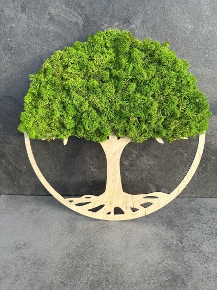 Mechový strom-jablkově zelená