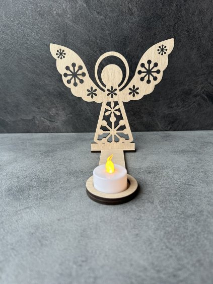 Svícen stínohra anděl