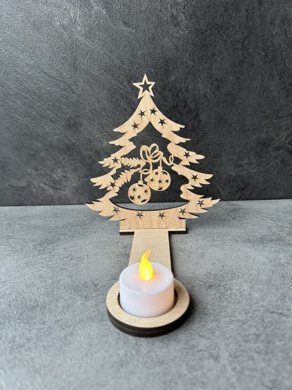 Svícen stínohra stromeček s baňkami