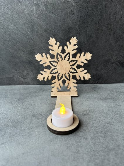 Svícen stínohra sněhová vločka