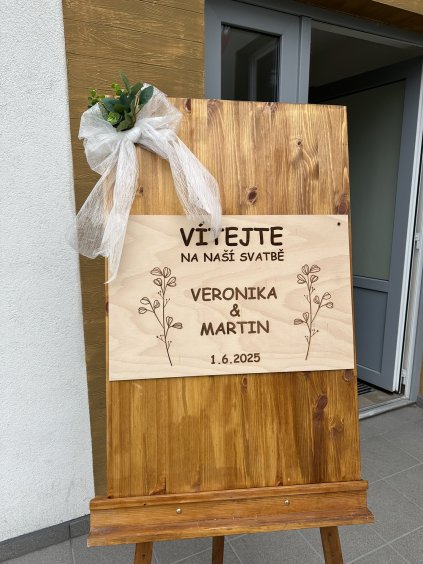 Vítejte na naší svatbě-na šířku