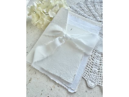 Přání z ručního papíru A5