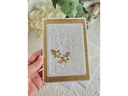 Blahopřání svatební s květem