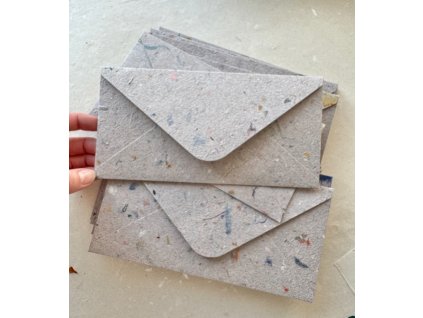 Obálka DL recykl ruční papír