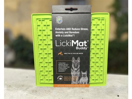 LickiMat Buddy lízacia podložka 20x20 cm zelená