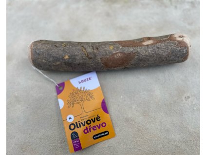 LOUIE Prírodné hryzacie olivové drevo - M