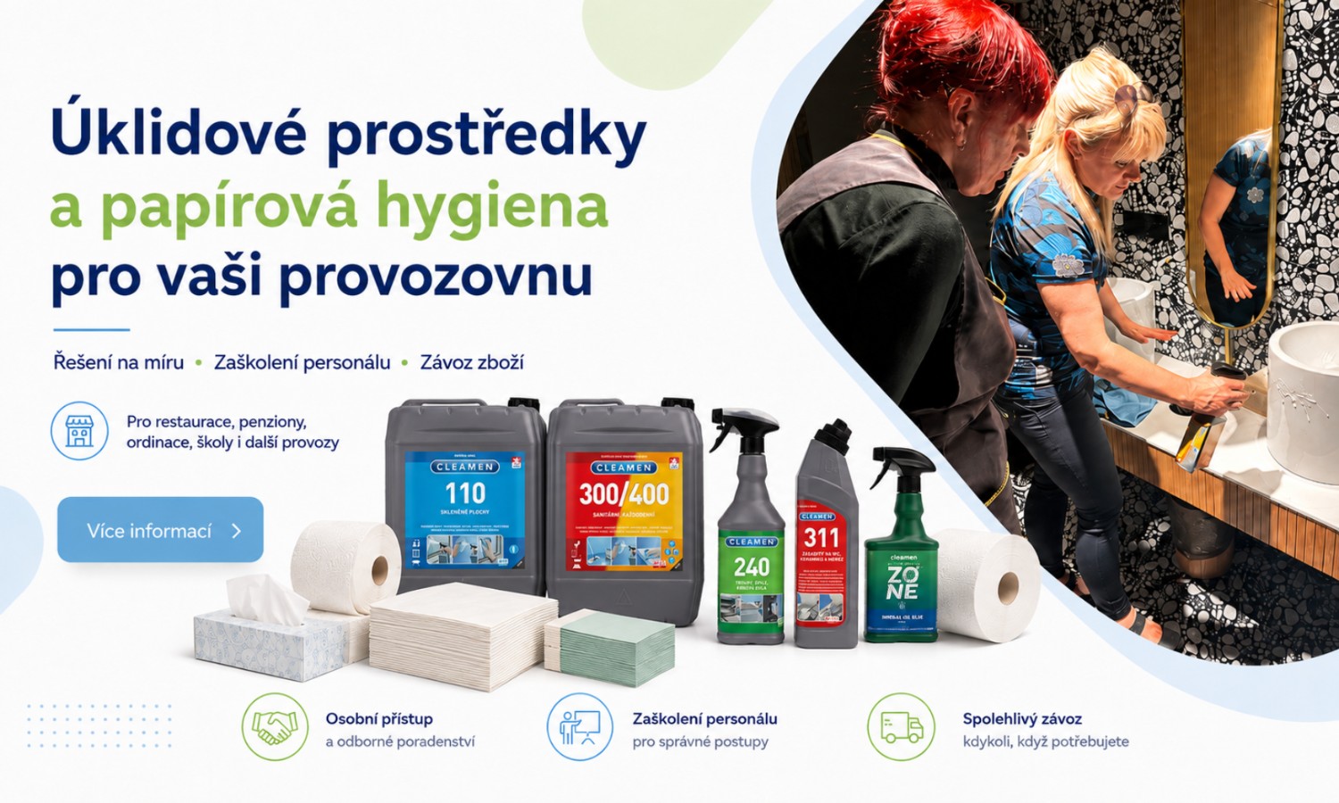 Profesionální úklidové řešení pro provozovny