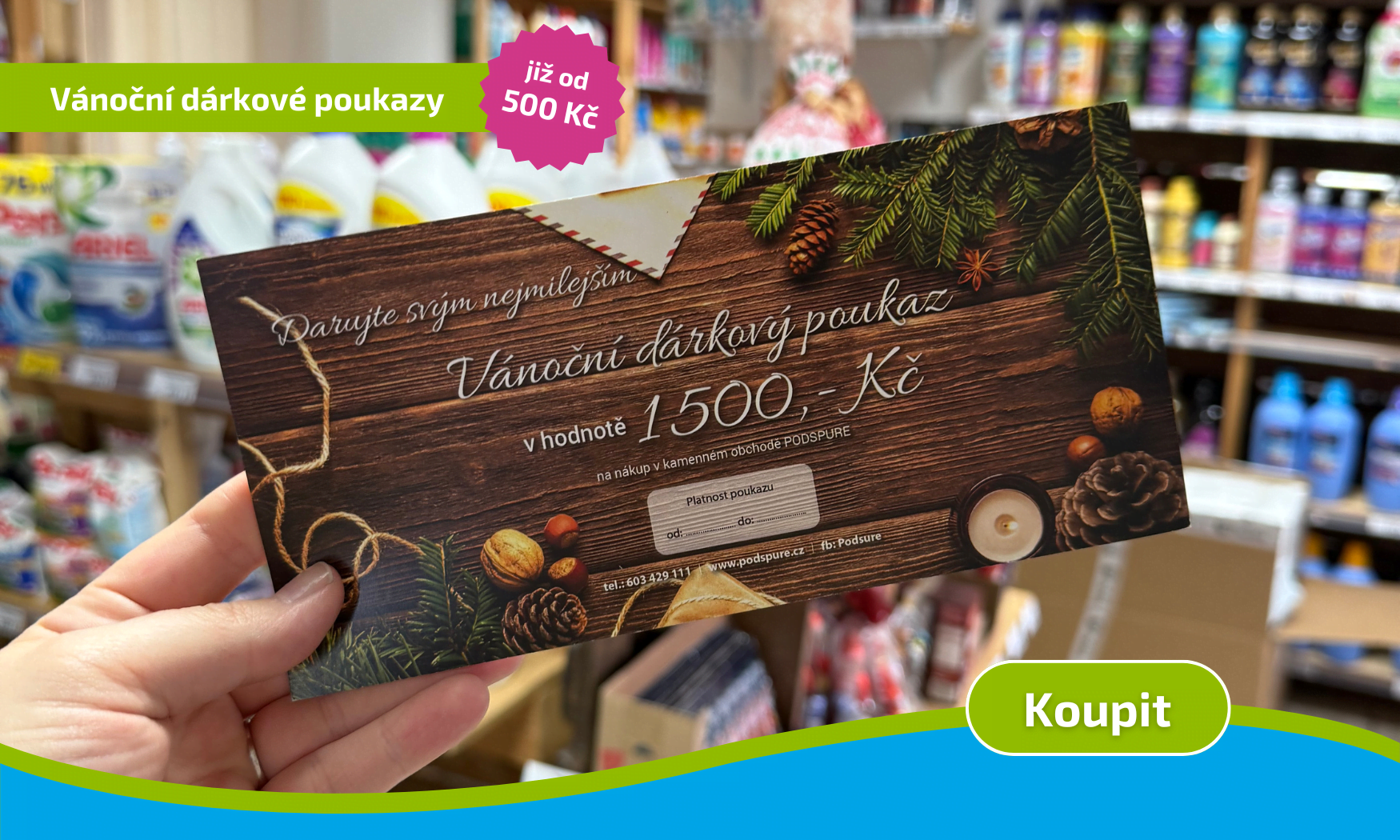 Vánoční dárkové poukazy