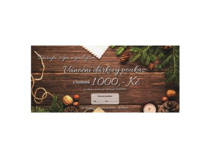 Vánoční dárkový poukaz v hodnotě 1000 Kč