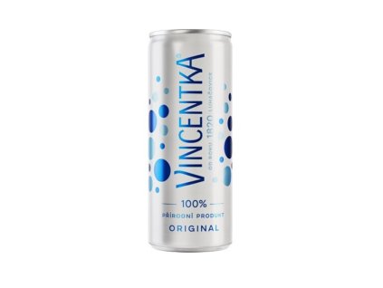 Vincentka přírodní 0,25 l plech  ČR