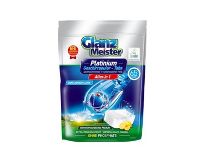Glanz Meister Platinium tablety do myčky Eco Alles in 1 - 65ks