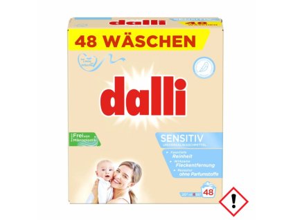 96795 2 279094 3 dalli sensitiv praci prasek pro citlivou pokozku 3 12 kg 48 pd