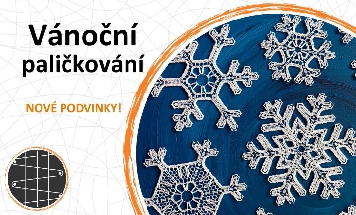 Podvinky na paličkování, vánoční motivy, Dana Mihulková, podvinky.cz