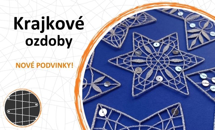 Podvinky na paličkování, vánoční motivy, Dana Mihulková, podvinky.cz