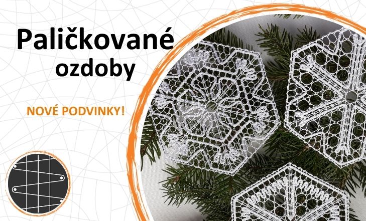 Podvinky na paličkování, vánoční motivy, Dana Mihulková, podvinky.cz