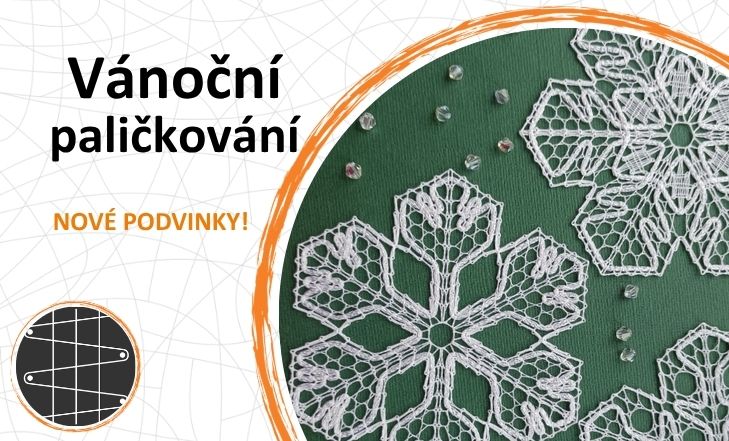 Podvinky na paličkování, vánoční motivy, Dana Mihulková, podvinky.cz