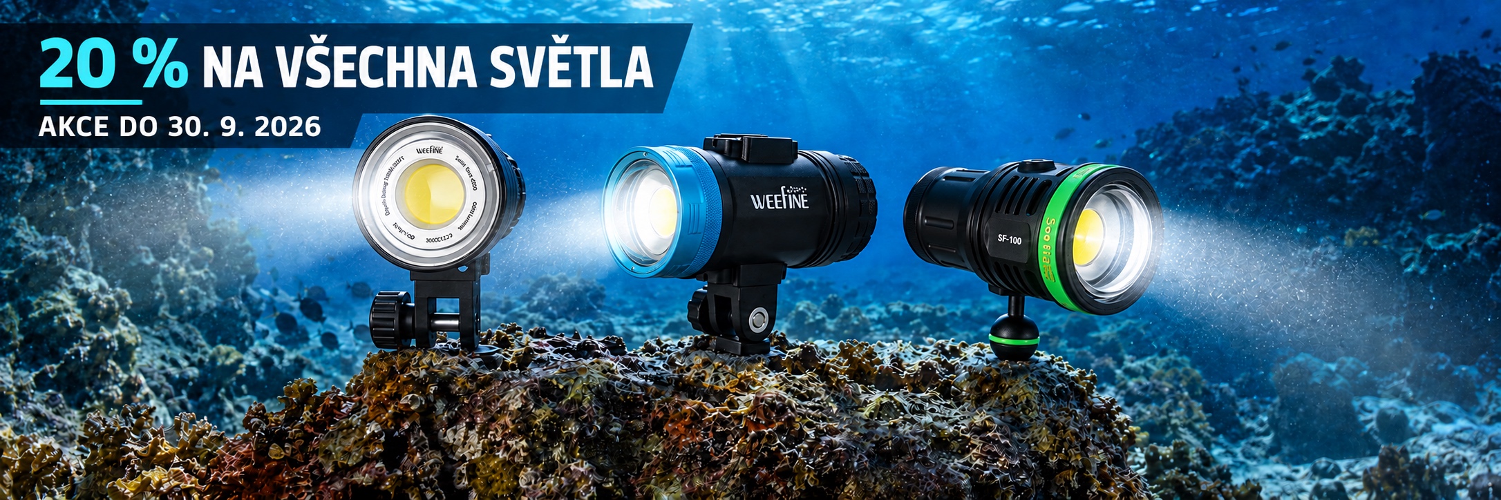 Podvodní světla – 20 % na skladová světla do 30. 9. 2026