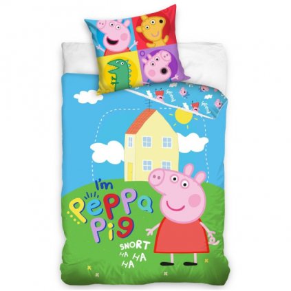 Dětské bavlněné povlečení – Prasátko Peppa Já jsem Peppa Pig