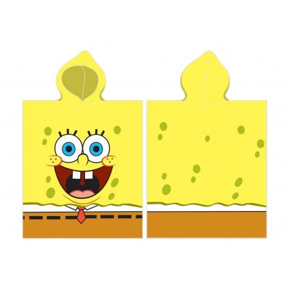 26484 detske ponco sponge bob zlutoch