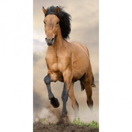 Dětská osuška Kůň "Brown" 70x140 cm