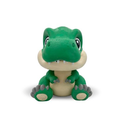 Dino Trex prednipohled namalovany