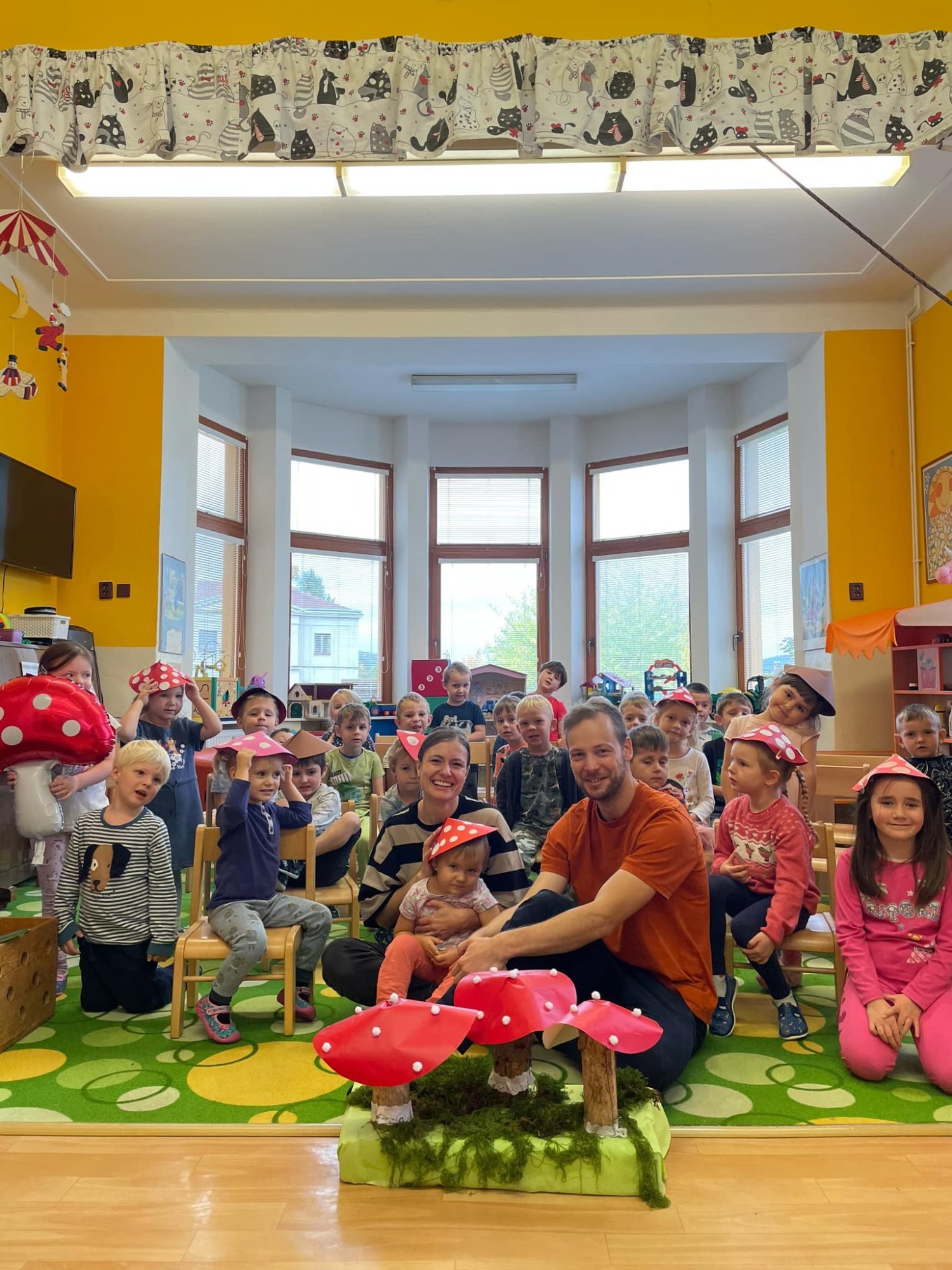 MŠ Tylova v Děčíně je další školkou, kam jsme zavítali se svým houbičkovým programem