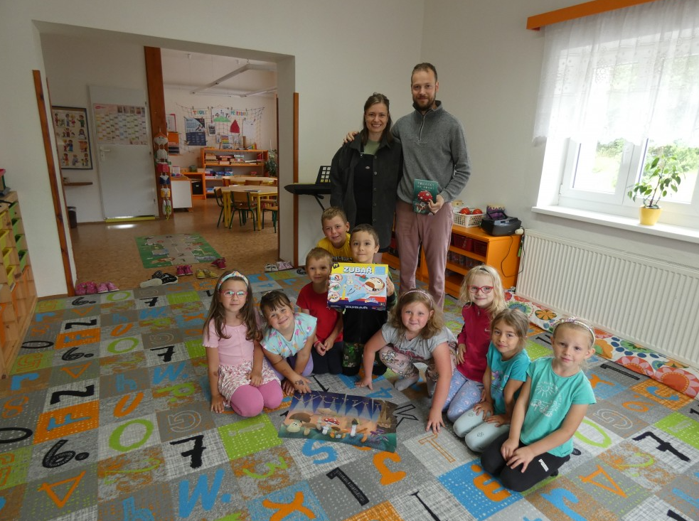 Opět s dětmi ve školce, tentokráte v Markvarticích