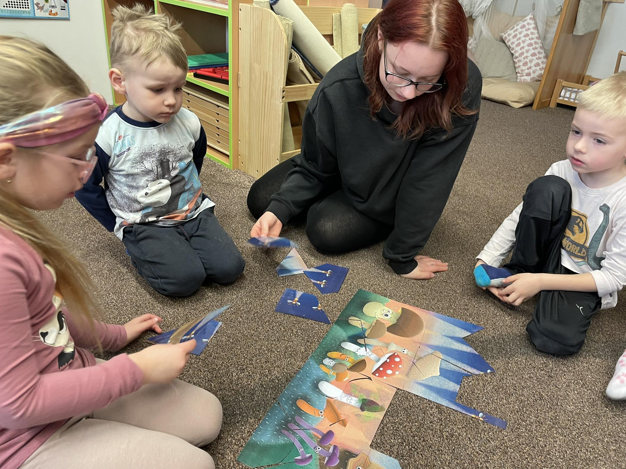 Beseda s dětmi ve školce v Arnolticích