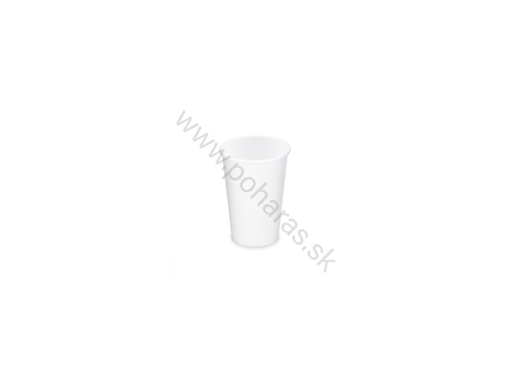 Papierový pohár biely 330ml [50ks]