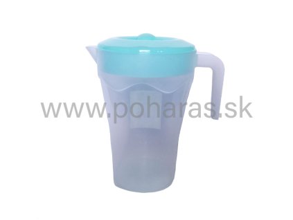 Műanyag kancsó színes kupakkal [2L]