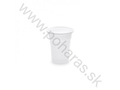 Plastový pohár (PP) biely o57mm 100ml [100ks]