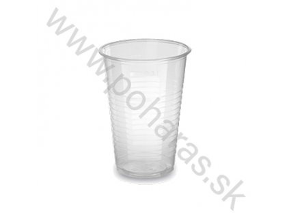 Plastový pohár (PP) priehľadný o78mm 300ml [100ks]