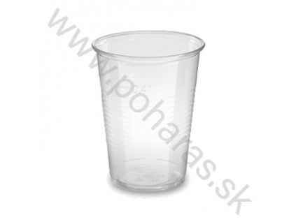 Plastový pohár (PP) priehľadný o95mm 400ml [50ks]