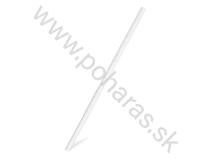 Papír szívószál fehér 20cm 6mm [100db]