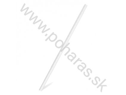 JUMBO papír szívószál fehér 25cm 8mm [100db]