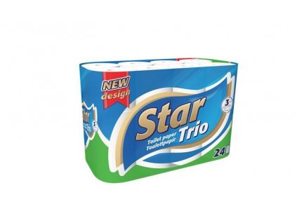 Toaletný papier STAR TRIO 3-vrstvový [24ks]