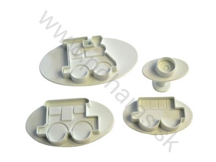 Fondant - marcipán kiszúró macipár [3db]