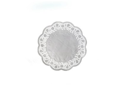 13422 dekoracna krajka pap okruhla biela 16cm 100 ks