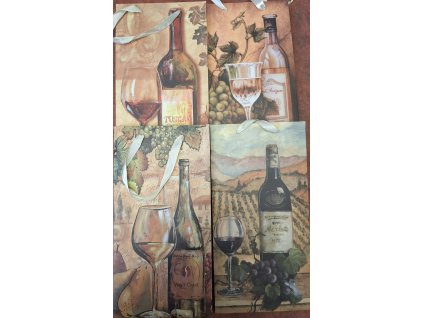 Darčeková taška na 2 fľaše 18x35x9cm