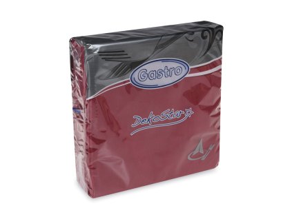 Obrúsok DekoStar 40 x 40 cm bordový 40ks