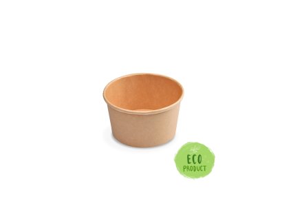 papierova miska okruhla hneda 350 ml s o 115 mm 50 ks