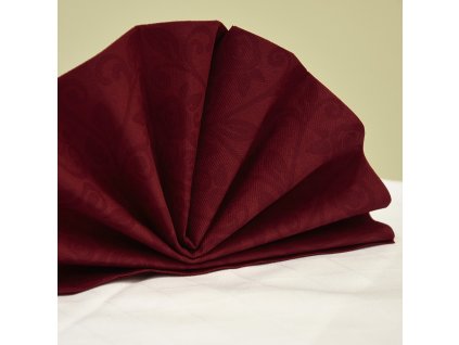 Obrúsok PREMIUM Dekor-R bordový 40x40cm [50 ks]