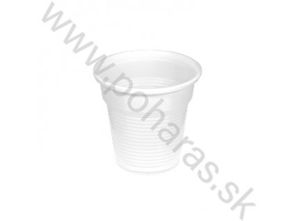 Fehér műanyag pohár o57mm PP [0,8dl]
