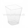 Fingerfood pohárik (PS) hranatý číry 5,8x5,8x7,6cm 160ml [20ks]