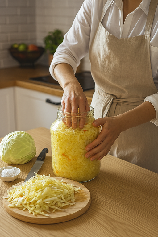 Ako ľahko fermentovať kapustu doma