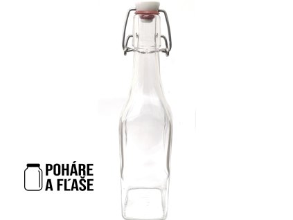 Láhev hranatá 0,5 L s patentním uzávěrem, zavarovacisklo.cz