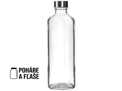 Lahev se zátkou 1000 ml čirá