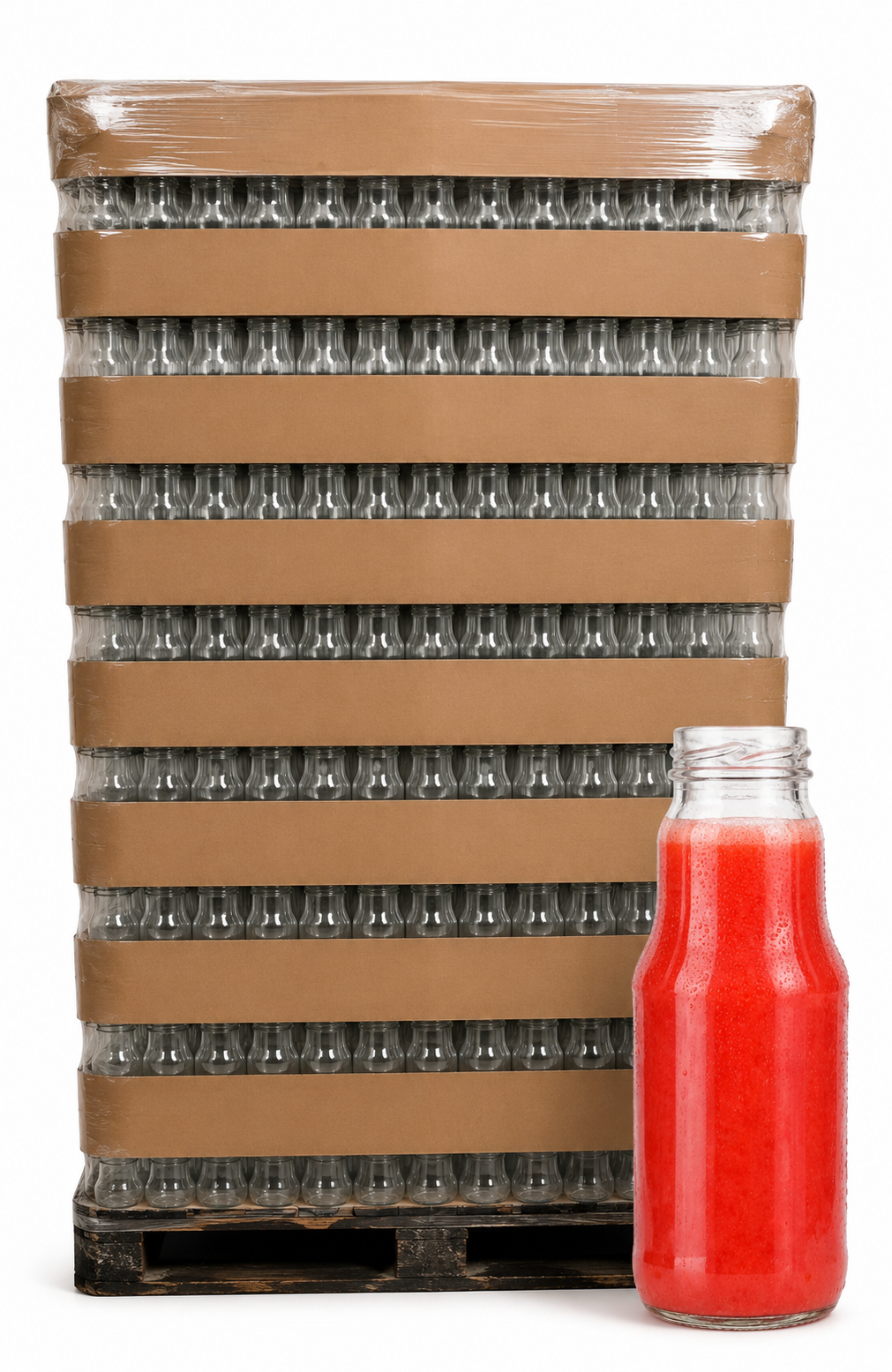 E-shop Fľaša na džús 300 ml FRUCT / PALETA - TO 43 Počet ks na palete: 3108