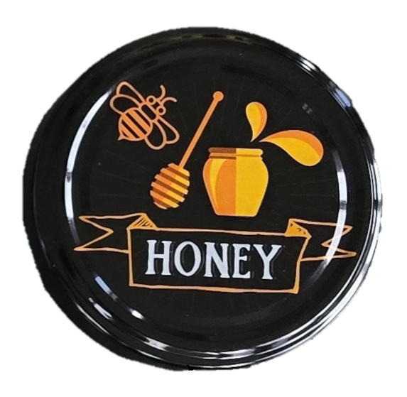 E-shop Viečko na med ČIERNÉ HONEY POHÁR TO 82 RTS (paster do 105°C) | Počet kusov v balenie: 1