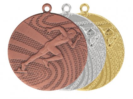 Zlatá, strieborná a bronzová medaila Beh 